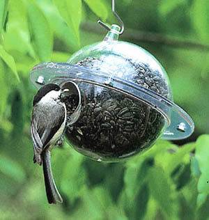 Satellite Globe Small Songbird Bird Feeder Pigeon Starling Proof 