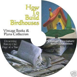 How To Build Birdhouses   Over 101 Plans on CD