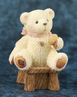   Teddies Tiny Treasured Teddies Bear In Chair Figurine 104858 NIB 2002
