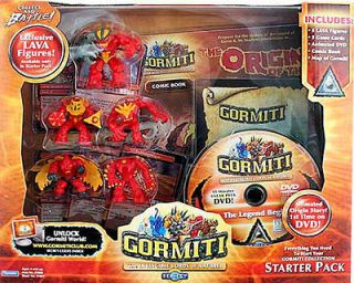 GORMITI THE INVINCIBLE LORDS OF NATURE SERIES 1 STARTER PACK & LAVA 