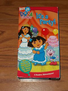 Dora the Explorer VHS Video Its a Party 2 Festive Adventures Nick Jr