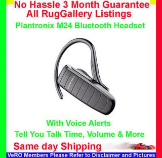 Plantronics M24 Wireless Bluetooth Cell Phone Headset iPhone 