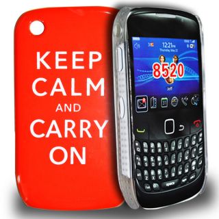   Keep Calm and carry on Hard Hybrid case Skin cover for Blackberry 8520
