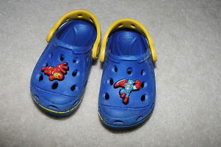 Blue/Yellow Summer Water Sandals/Shoes Toddler Boys Sz 7 8 Ironman 