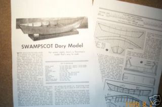 BANKS DORY ship boat model boat plans
