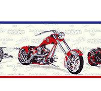 AMERICAN CHOPPER Motorcycle WALL PAPER BORDER Motorbike