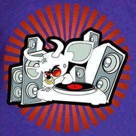 Music Boom Box DJ Spin Bull Retro Concert Tee T Shirt