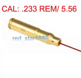 Brass CAL .223 Rem Gauge Laser Boresighter Bore Sighter Cartridge Red 