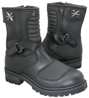 Xelement 8 Tornado Motorcycle Biker Boots With Toe Protector