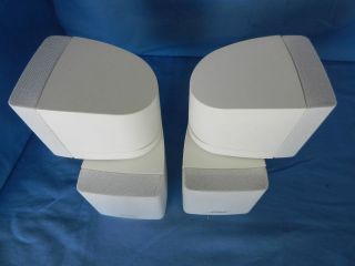 USED Bose double cube speakers WHITE Lifestyle 28 38 acoustimass 10 