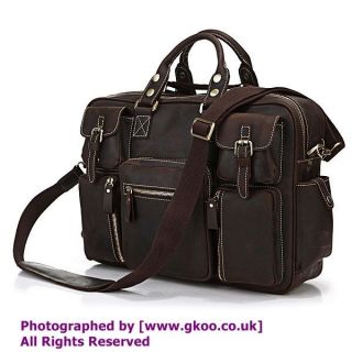   vintage cow leather laptop briefcase doctors bag attorneys BROWN BAG