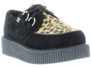 Genuine A8142 Mondo Lo Creeper Unisex Shoes Black Leopard Sizes 
