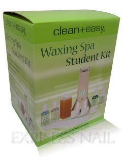   Clean + Easy Waxing Spa Student Kit   Portable Roll On Wax Warmer Kit