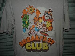  Shirt Mens XL Breakfast Club Cereal Gray  Tiger Tee
