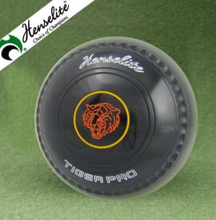 Henselite Tiger Pro Black Grip 4HW Bowls (WB19 Stamp)