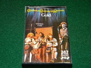   TAPE CREEDENCE CLEARWATER REVIVAL GOLD RARE 747 POP SAUDI LABEL IMPORT