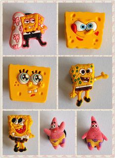 28PCS LOVELY CUTE SpongeBob SHOE CHARMS FIT JIBBITZ CROC s5