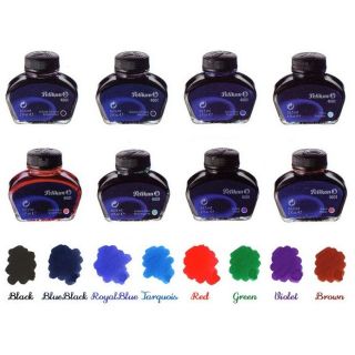Pelikan 4001 Calligraphy Ink Fountain Pen Ink Bottles ALL COLOURS 30ml 