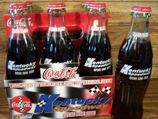 Kentucky Speedway, COCA  COLA Bottles, 6 pack Bottles