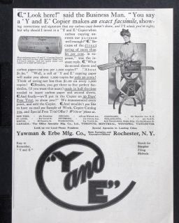   & ERBE Paper Copier Facsimile Machine magazine Ad business w1906