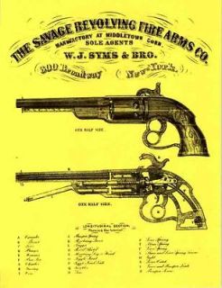 Savage, Edward N. c1861 Revolving Firearms Flyer