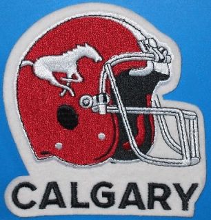   RARE VINTAGE CALGARY STAMPEDERS 5 PATCH CFL CANADIAN FOOTBALL LEAGUE