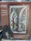 VINTAGE PARAGON CREWEL EMBROIDERY KIT MISSION GARDENS BEAUTIFUL 