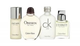   OBSESSION * CK1 * ESCAPE * Calvin Klein 0.5 oz Men Cologne Gift Set