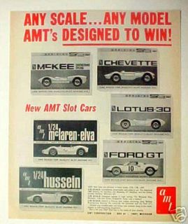 TOY AD 1966 AMT Slot Car Kits1:24 / 1:32 Model Racing