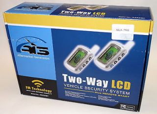 Newly listed AutoGlow 2 Way Vehicle Security Car Alarm w Remote Start 