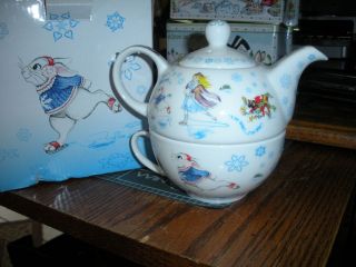 MIB Cardew Alice in Wonderland Tea for One Teapot & Mug
