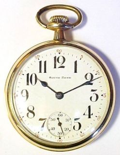   Bend 1918 Antique Pocket Watch; 9 Jewels / 16s Gold Filled Case EXC