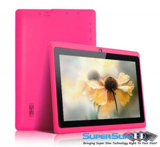 PINK UK PACKAGE DEAL ★ 20GB Android 7 Capacitive Tablet PC ★ WiFi 