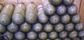   30min Carbon SCBA Air Pak Bottle Cylinder Tank paintball Mfr 2001