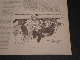 1973 Magazine Comic Cartoon Art by Richter Stewardess Hands Man Oui 