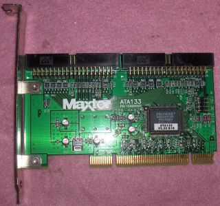 MAXTOR ULTRA ATA 133 PCI IDE controller card 10999690 V.2.20 B210