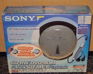 Sony MPD AP20U Portable Cd Writer DVD Player CD ROM AUDIO MP3 Awesome