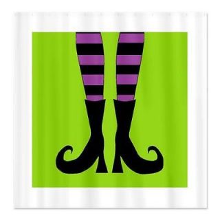 Halloween Witch Feet Black Shower Curtain by 659758840