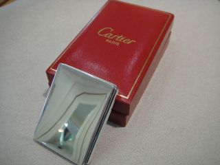 Genuine CARTIER Vintage Sterling Silver Fold Open Three Picture Frame