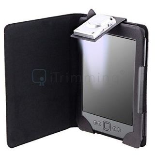   PU Leather Case Cover Wallet With LED Light For  Kindle 4 4th