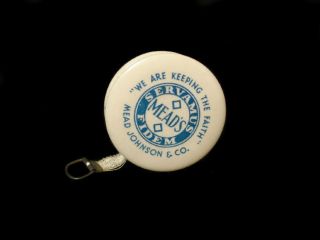 CELLULOID TAPE MEASURE ~ MEADE JOHNSON & CO ~ PABLUM CHILDRENS CEREAL 