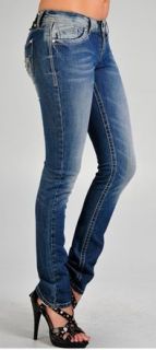 Cello Jeans Faded Accent Embellished Skinny WP 10820
