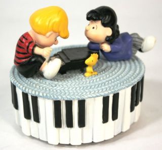 MUSIC BOX Lucy & Schroeder Piano #8210 Fur Elise Westland   Peanuts 