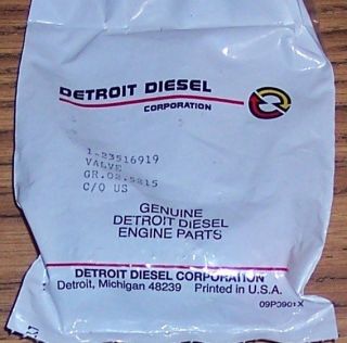 DETROIT DIESEL 23516919 CHECK VALVE ~ Valve, Fuel Check
