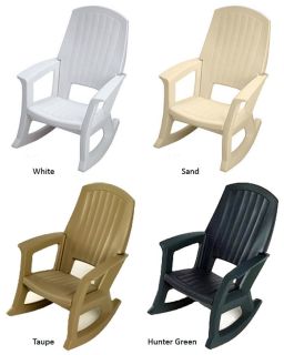 Patio Rocking Chair   Comfortable Outdoor Plastic Rocker Available in 