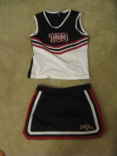 Girls LIMITED TOO/JUSTICE Cheerleading Logo SEWN Outfit/Tank Top/Skort 
