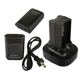 Dual Charger Charging Station Dock For xBox360 Controller 2 