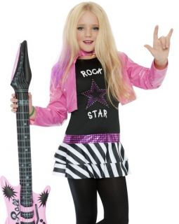 Kids Pop Rock Star Punk Outfit Girls Halloween Costume
