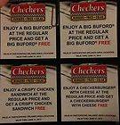 LOT of 12 Checkers Coupons Orlando Disney Area exp JUNE 2013