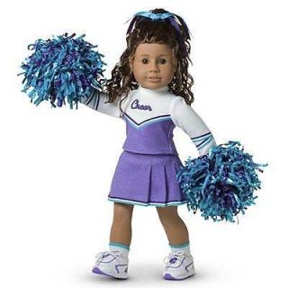   Doll JUST LIKE YOU Purple CHEERLEADER Outfit COSTUME Dress Pom Pom